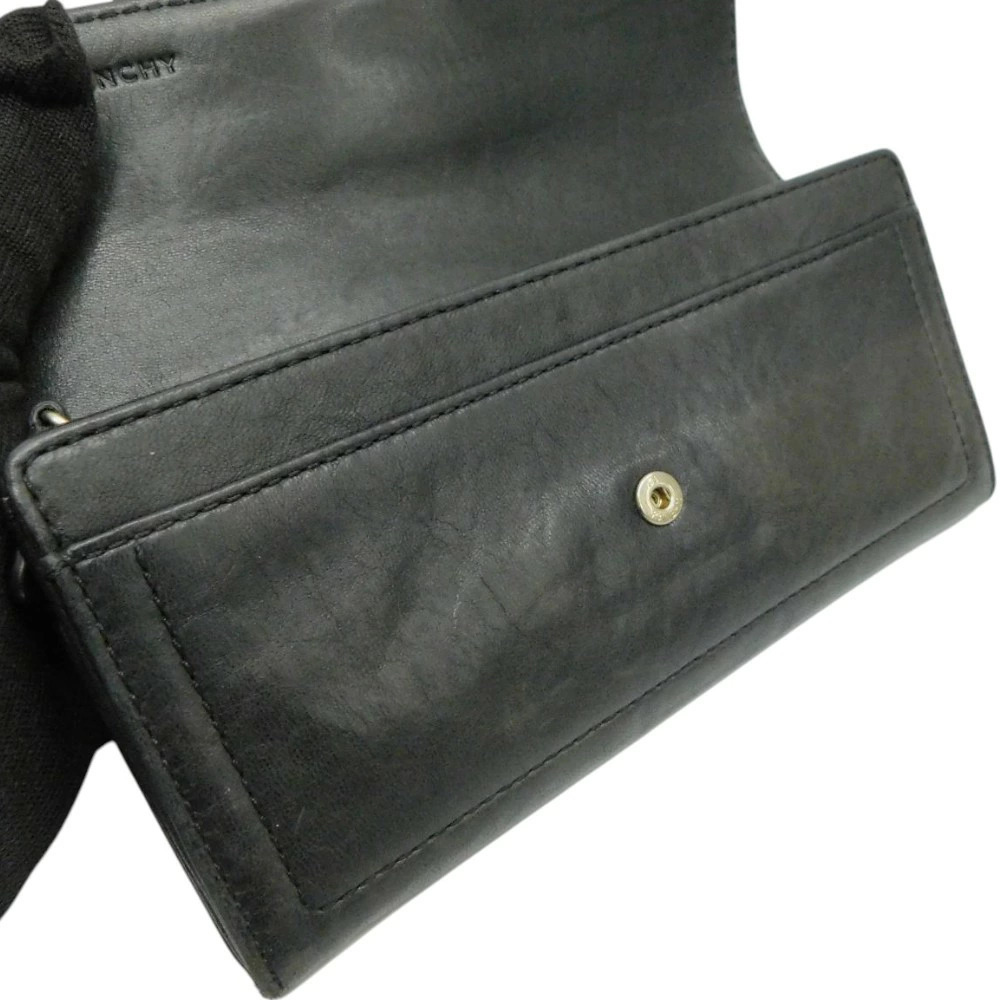 GIVENCHY Leather Long Wallet Black Packaging - Picture 7 of 10